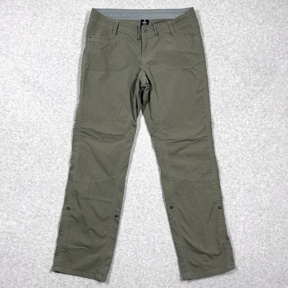 Kuhl Pants Women 12 Splash Roll Up Convertible Hiking Outdoor Green Straight Leg - Picture 1 of 15